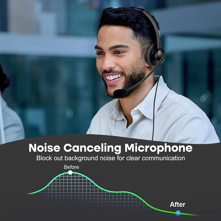 Noise Canceling Microphone Headset