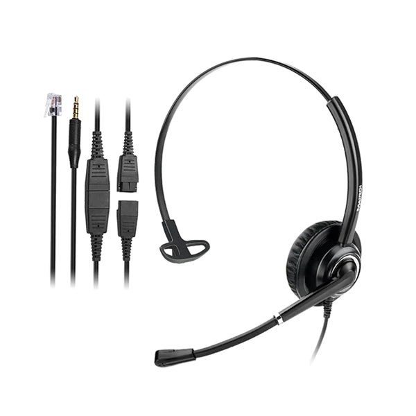 Phone Headset with RJ9 & 3.5mm Connector